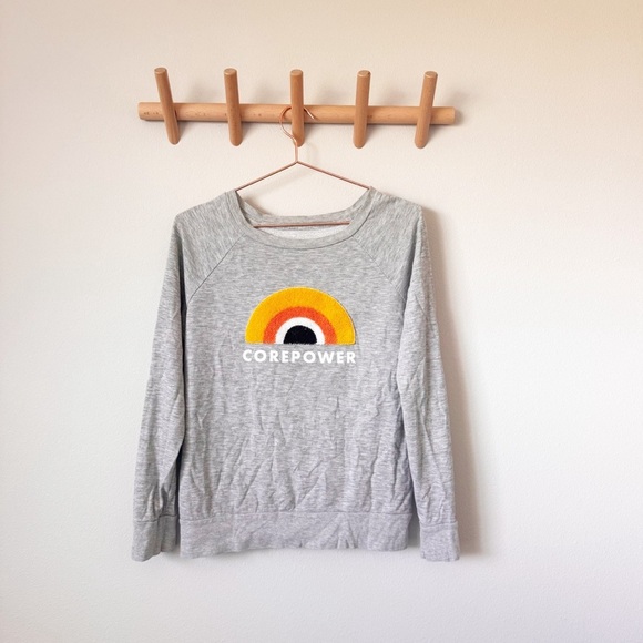 Corepower Yoga Logo Crew Neck Sweatshirt - Picture 1 of 4
